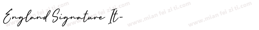 England Signature It字体转换
